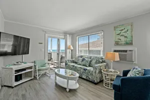 Image of Cozy neutral 2-bed, 2-bath ocean view condo, Crescent Beach | Sun Villas - F-2