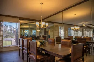 Image of Great open one-story home for family entertaining. Relaxing back concrete porch.