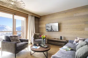 Image of Magnifique vue sur les pistes, exposé sud, garage