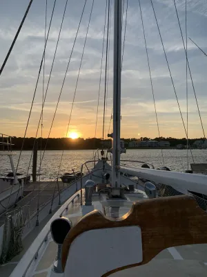 Image of 5 min walk to beach! Perfect for Families!!Cheoy Lee Sailboat stay!Dog friendly!