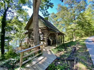 Image of Luxury Log Cabin and 40 acres on Douglas Lake