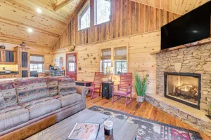 Image of Dog-Friendly Cabin w\/ Fire Pit & Hot Tub!