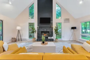Image of Modern Poconos Escape | Hot Tub | Fire Pit | Games!