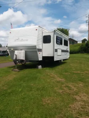 Image of Relaxing camper