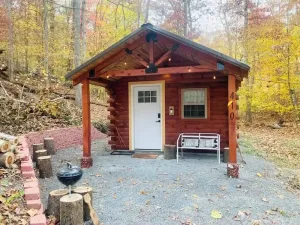 Image of Shawnee Tiny Cabin near Ferne Clyffe with Hot Tub