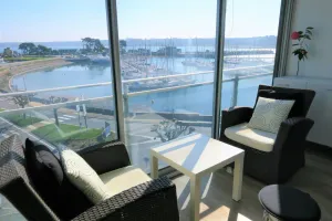 Image of Bel appartement rénové face au port avec loggia et garage privé à Perros-Guirec - FR-1-368-283