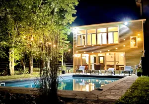 Image of Luxury School House Retreat With Sauna & Pool- 1HR from NYC