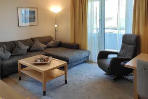 Image of Strandnahe 3-zimmer Ferienwohnung an der Nordsee mit Balkon und Meerblick