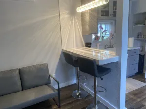 Image of Nice cozy stylish private bath and room.  Enjoy just being so close to downtown.