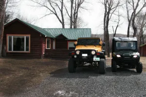 Image of Newly Remodeled Historic Log Cabin on Banks of Horse Creek