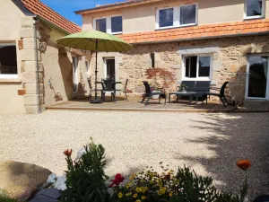 Image of fully-renovated 4* gite with character, beaches and shops within walking distance.