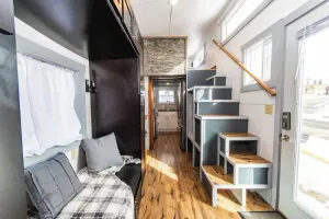 Image of Tiny House Molly in downtown Leadville