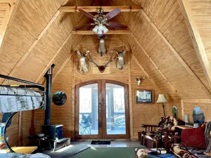 Image of Off grid solar a-frame cabin Northwoods Farm Stay Hundreds of Acres to Explore
