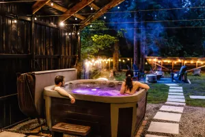Image of Log Cabin with King Bed and Hot Tub