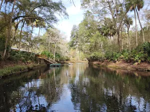 Image of \"High On The River\" a quaint cabin resting along the upper Steinhatchee River.