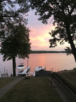 Image of Beautiful Lakefront Home w\/private pier and swim raft