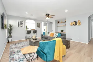 Image of 3BD Getaway With King Bed and Backyard