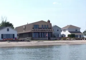 Image of Beach Brick House on Lake Ontario sandy beach front
