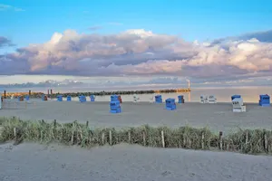 Image of Tent roof house with fence and WiFi