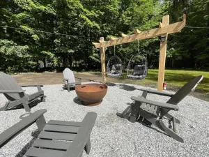 Image of HOT TUB & FIRE PIT White Mountains near North Conway