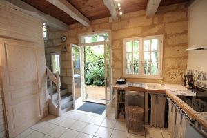 Image of Claire s' house in medieval village near river Dordogne with your pets