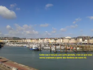 Image of Apartment located in Dieppe with splendid views of the harbor and the sea
