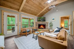 Image of Cozy Boho Cabin with Hot Tub and Resort Amenities Access