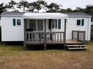 Image of Riez Beach Campsite *** - 4-room mobile home for 6 people + TV