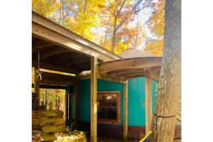 Image of Three-story Blue Ridge Yurt getaway