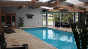 Image of BURGUNDY RENOVATED FARMHOUSE WITH PRIVATE HEATED INDOOR POOL AND SAUNA