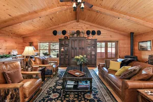 Image of Relaxing, spacious Rocky Mountain log retreat- convenient Roaring Fork location!