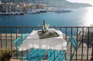 Image of Waterfront panoramic sea view, balcony, AC
