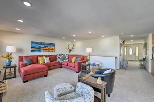 Image of Outdoor Enthusiasts Retreat with Hot Tub, Deck