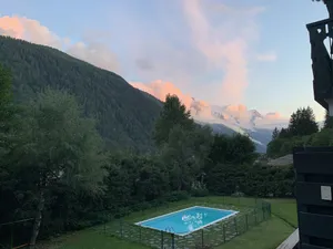 Image of Light in chalet apartment, beautiful view of Mont Blanc, 200m from the slopes