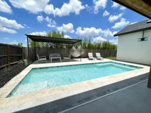 Image of Newly built modern farmhouse w\/private pool! Central location