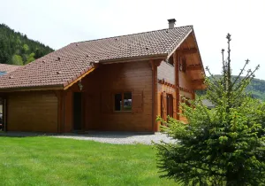 Image of Typical chalet des Vosges, the slopes, Bresse Honneck