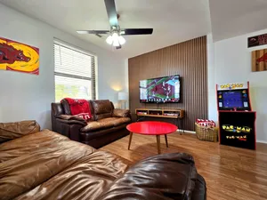 Image of Game Day Getaway: Pet-Friendly w\/ Pac-Man Arcade