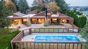 Image of Stunning Mid-Century Inspired Lake House, Private Pool, Jet-ski & Boat Dock!