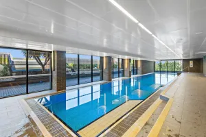 Image of Chic 1-Bed with Balcony Views and Amenities