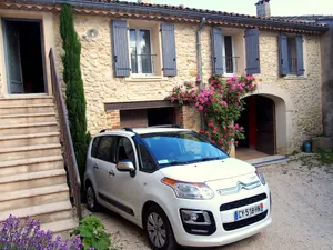 Image of Close to Nîmes, authentic village house renovated in 2009 - Courtyard and garden