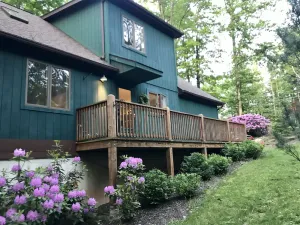 Image of Cozy mountainside retreat with lake access to recharge or relax!  Kayaks, canoes