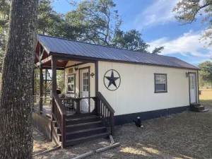 Image of Rustic Cabin at the Rockn Rowdy Ranch in Centerville, Texas