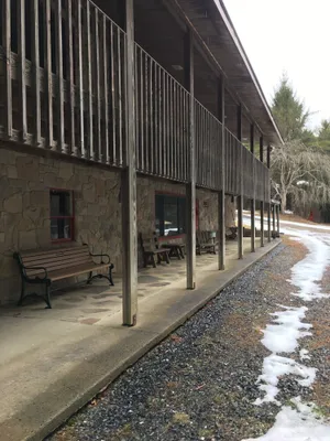 Image of Lakeside view at Camp Golden Pond and affordable lodging for Penn State Events.