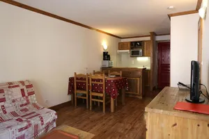 Image of 200m from resort center, 1st floor, balcony, tv, ski locker, 41m², Aussois