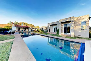 Image of Lush estate amid acres of vineyards, designer decor, gardens, pool & bonus space