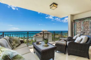 Image of Oceanfront Penthouse Villa - walk to the beach and gorgeous sunset views!