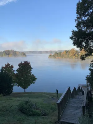 Image of Scenic lake house with private covered dual-slip and two covered lake-view decks