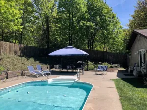 Image of PRIVATE HEATED  POOL,  A short walk or  4 min drive to Brucker Beach.