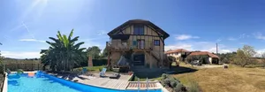 Image of Gite for 5-8 people, swimming pool, absolute calm, panorama on the Pyrenees.