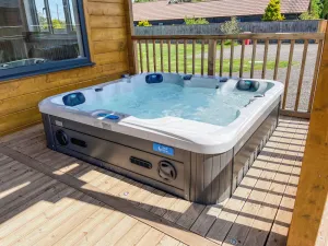 Image of Indulge and delight at this wonderful lodge, with your own private hot tub.